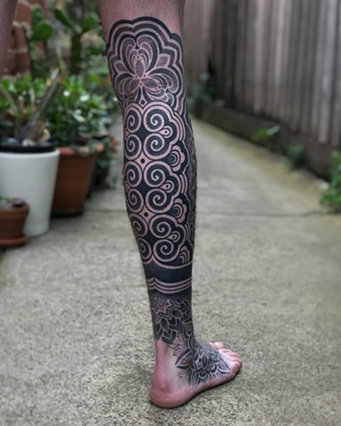 Mixed seamless pattern and ornamental designs by Alvaro Flores Tattooer from Melbourne