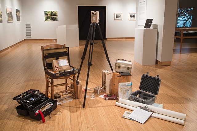 Installation shot from the show Anachronism by Design at St. Mary's College in Maryland