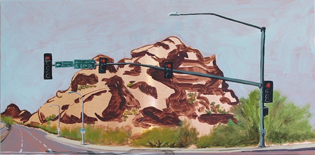 Detail- The Divide, Papago Buttes on McDowell Road (right)