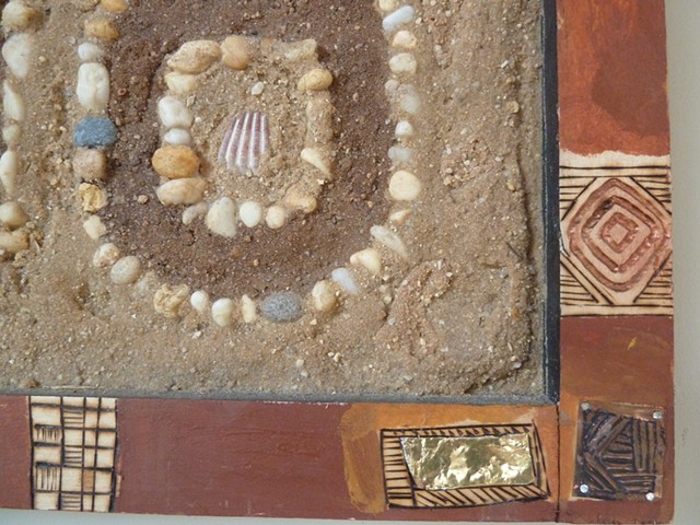 detail of Message in the Sand