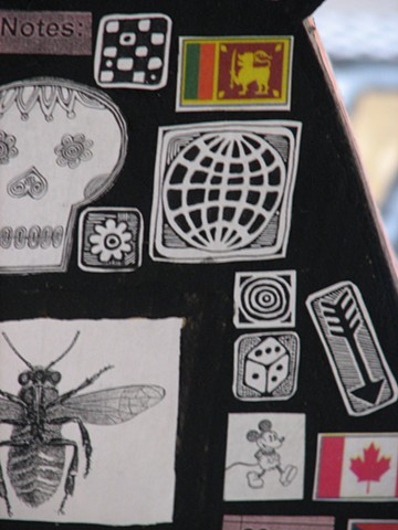 detail of Bee totem