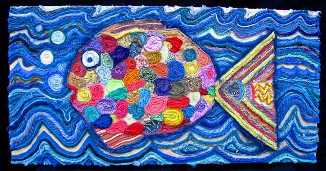 "yarn painting" to be titled by Caroline soon
