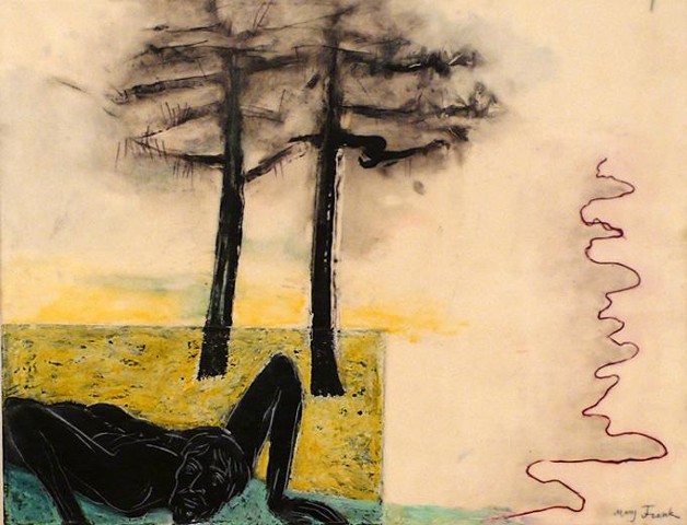 Untitled (Prone Man, Two Trees)