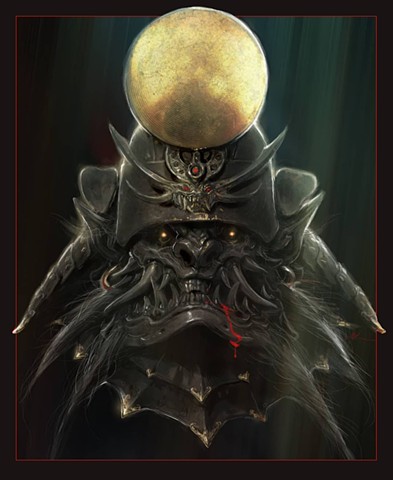 Werewolf Samurai Helmet (Kabuto)