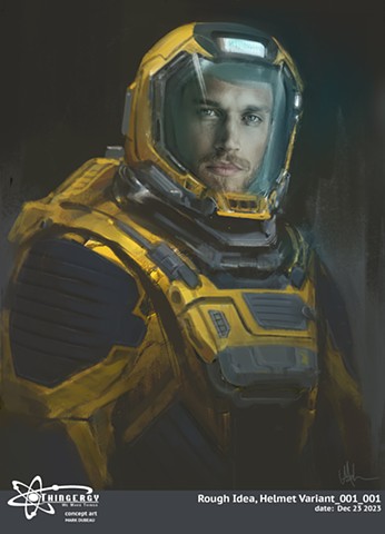Space suit and helmet designs v1, Thingergy