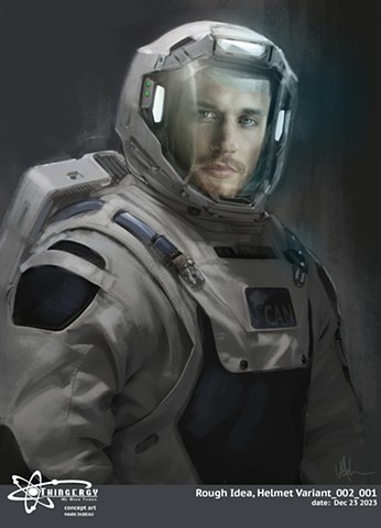 Space suit and helmet designs v2, Thingergy