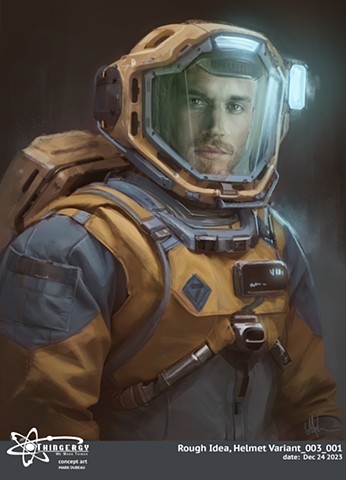 Space suit and helmet designs v3, Thingergy