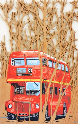 Old red bus