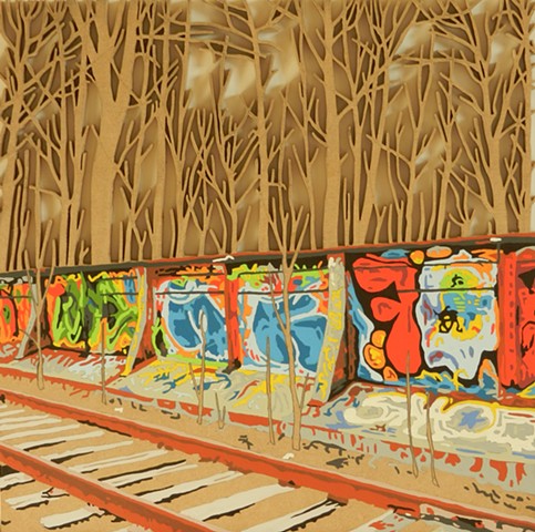railway graffiti urban art pop art