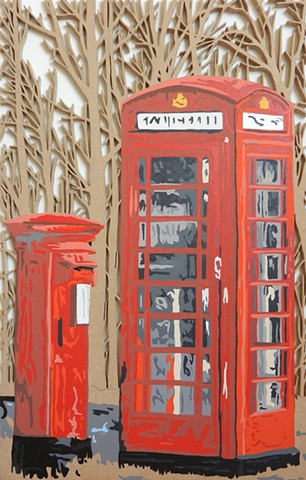 red bus british icons phone box royal mail matthew spencer