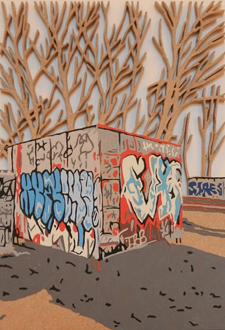 graffiti art sub station matthew spencer
