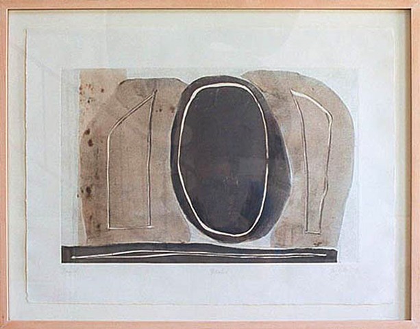Gary Paller monotype on paper by los angeles artist gary paller
