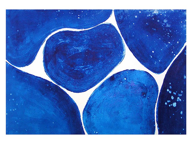 Gary Paller bright blue shapes