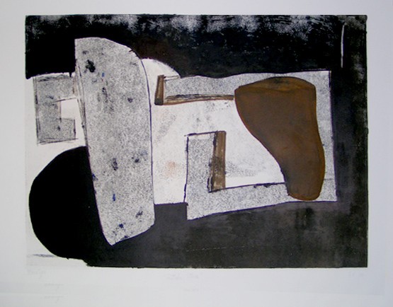 rocky monotype by los angeles artist gary paller