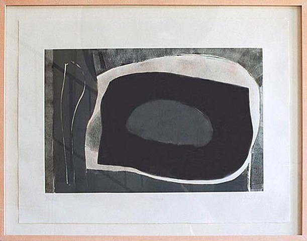 Gary Paller monotype on paper by los angeles artist gary paller