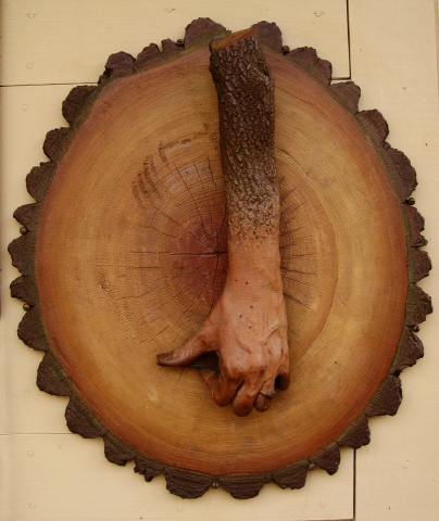 Michelle Post, art, sculpture, Knock On Wood, door knocker