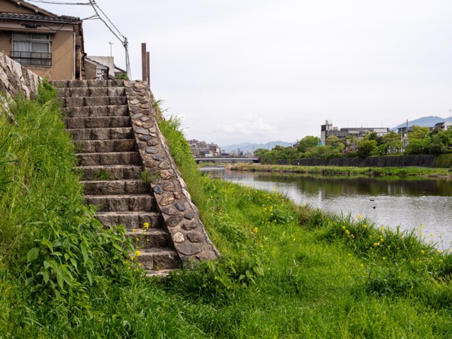 Stone Stairs by the Kamo, Kyoto
