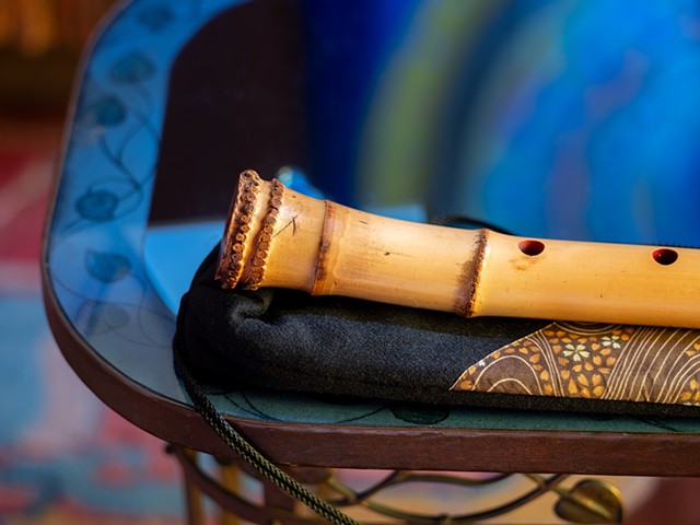 Shakuhachi On My Grandparent's Blue Table