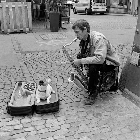 Dog and Busker #1