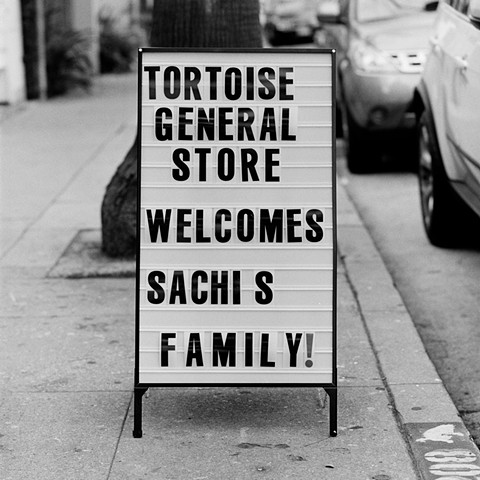 Welcome Sachi's Family Sign, Abbot Kinney, Venice