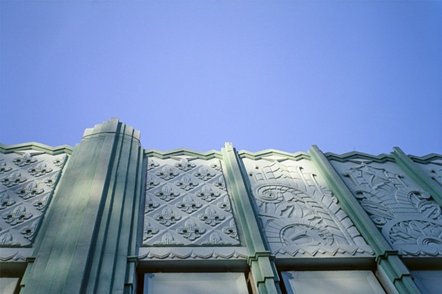 Wilshire Deco Facade and Sky
