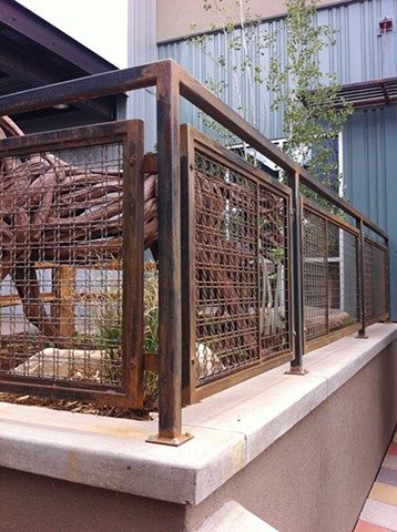 wire mesh railing for Horse Gulch Health Campus