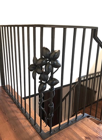 Forged Flower Handrail