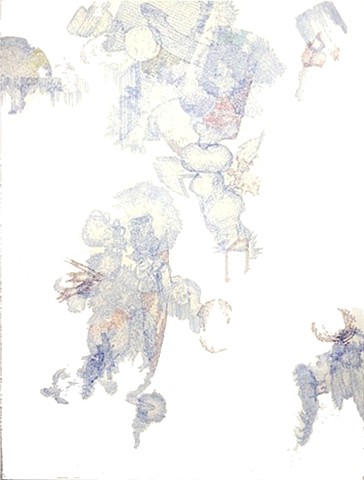 Ink on Paper drawing Japanese influence