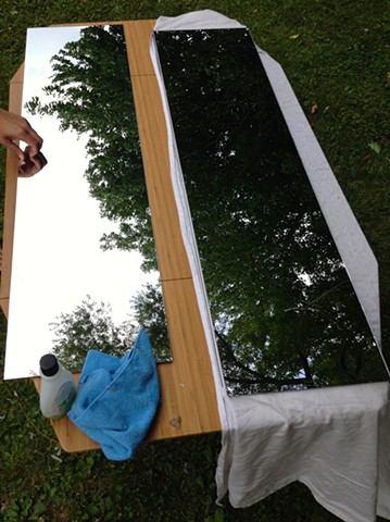 Preparing mirrors to make large kaleidoscopes