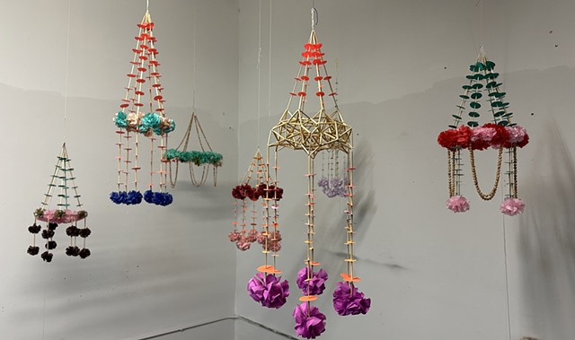 studio shot of pajaki chandeliers 