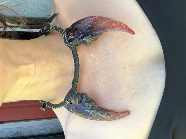 UV Blood Moon Wolf Fang Necklace