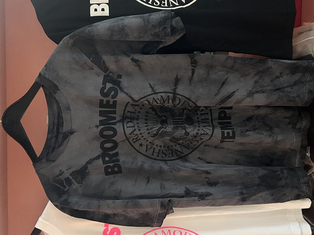 Iron and Tannin Dyed Cotton Tshirt for Broome Street Temple Natural Dyed Sarah Capshaw