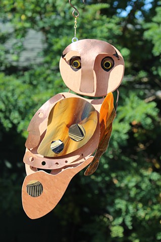 Hanging Owl Sculpture 