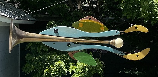 Trombone Fish Sculpture