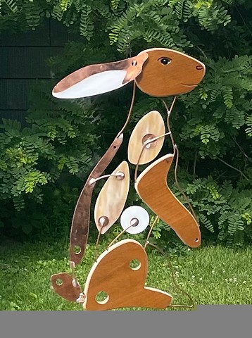 Hanging Rabbit Sculpture 