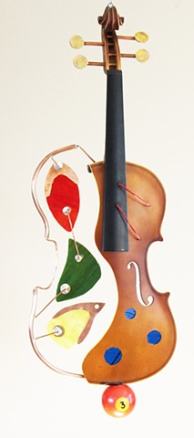 Hanging Violin Sculpture 