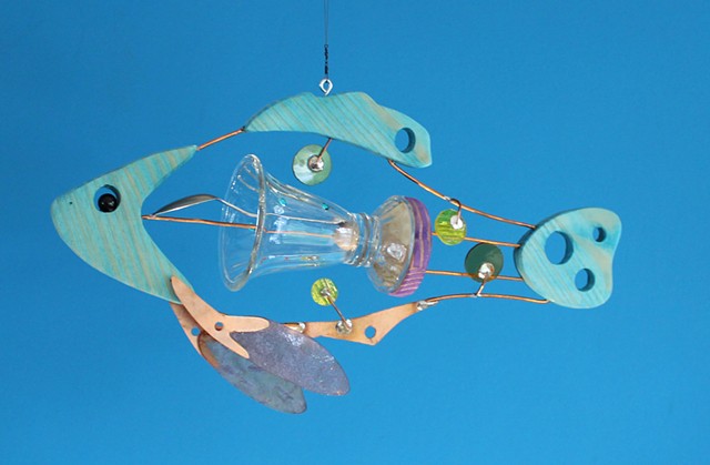 Sundae Glass Fish Sculpture 