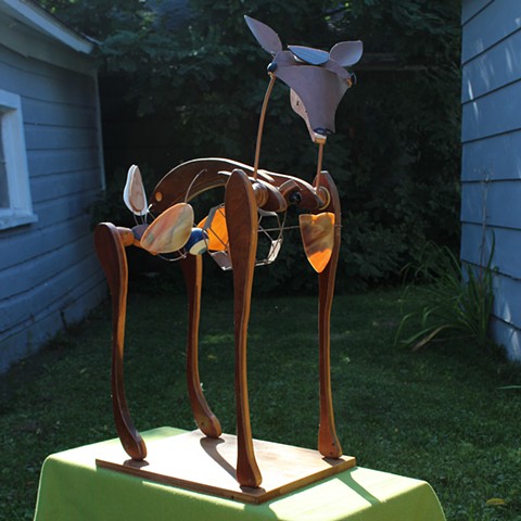 Fawn sculpture 