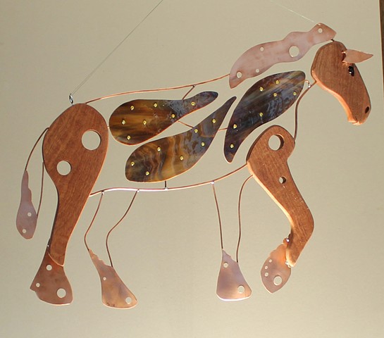 Hanging Horse Sculpture 