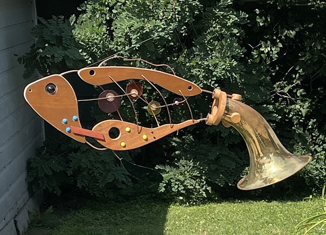 Hanging Baritone Horn Sculpture 