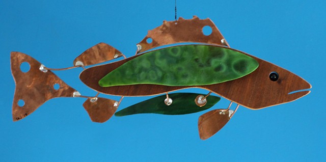 Hanging Walleye Sculpture 