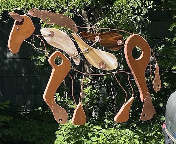 Hanging Clydesdale Sculpture. 