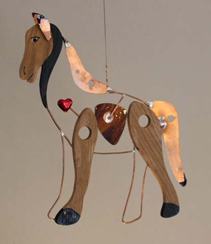 Hanging Horse Sculpture 