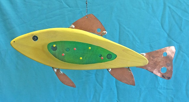 Hanging Fish Sculpture 