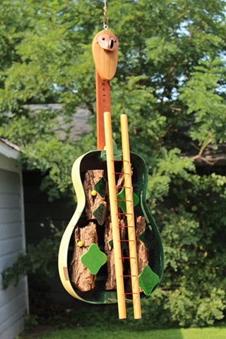 Hanging Guitar Sculpture 
