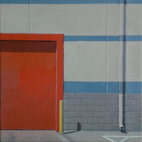 Composition with Red Door