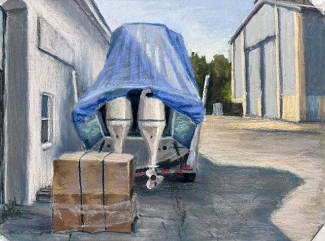 Tarped Boat-Waukegan