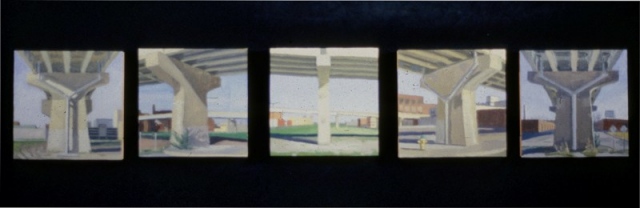 5 Part Overpass painting of SW 9th Street