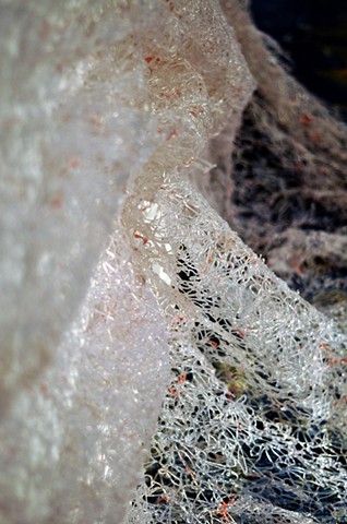 hot glue lace based on biohazard symbol