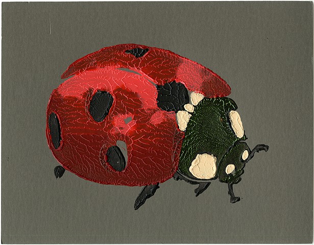 Ladybug on Grey *Collaboration with Robert Zahorsky